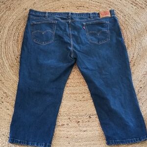 Levis Mens 541 Work Medium Denim Jeans Straight Leg 5 Pocket Zip Fly. Size 52X30